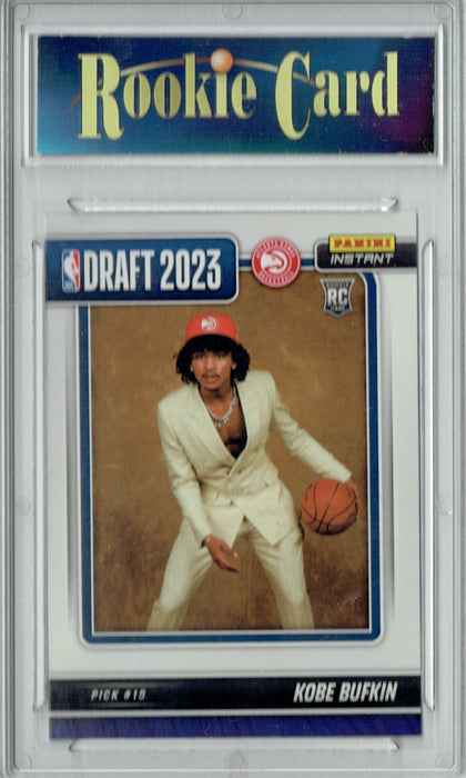 Certified Mint+ Kobe Bufkin 2023 Panini Instant #DN-12 NBA Draft Night Rookie Card