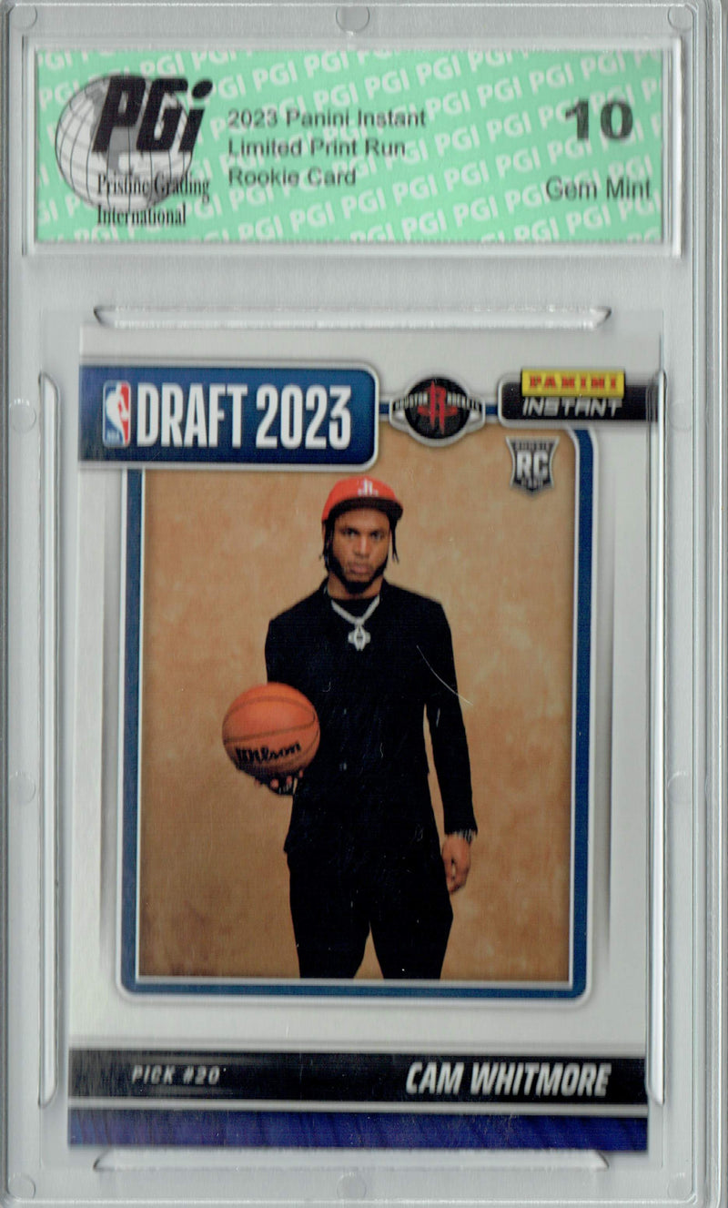 Cam Whitmore 2023 Panini Instant #DN-17 NBA Draft Rookie Card PGI 10