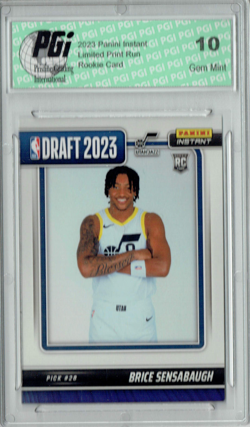 Brice Sensabaugh 2023 Panini Instant #DN-24 NBA Draft Rookie Card PGI 10