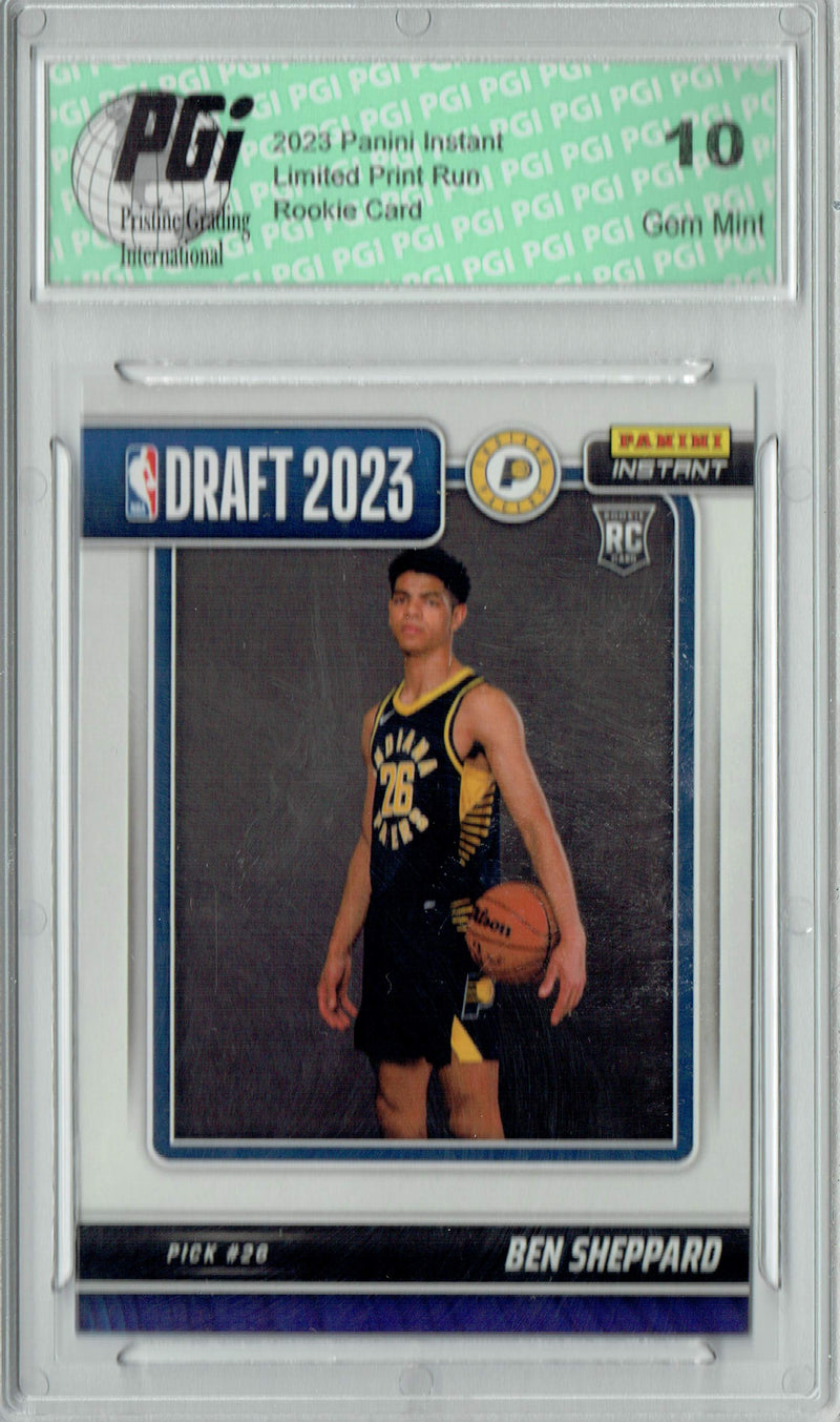 Ben Sheppard 2023 Panini Instant #DN-26 NBA Draft Rookie Card PGI 10