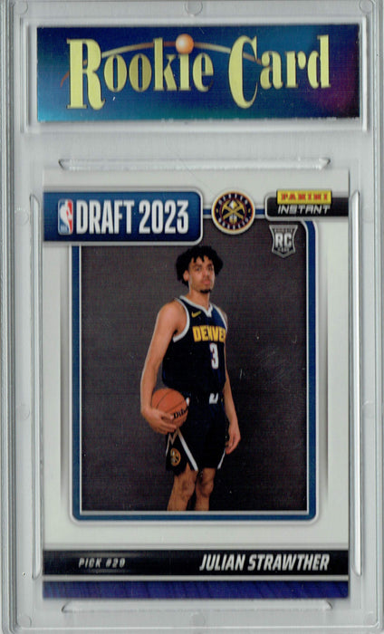 Certified Mint+ Julian Strawther 2023 Panini Instant #DN-25 NBA Draft Night Rookie Card