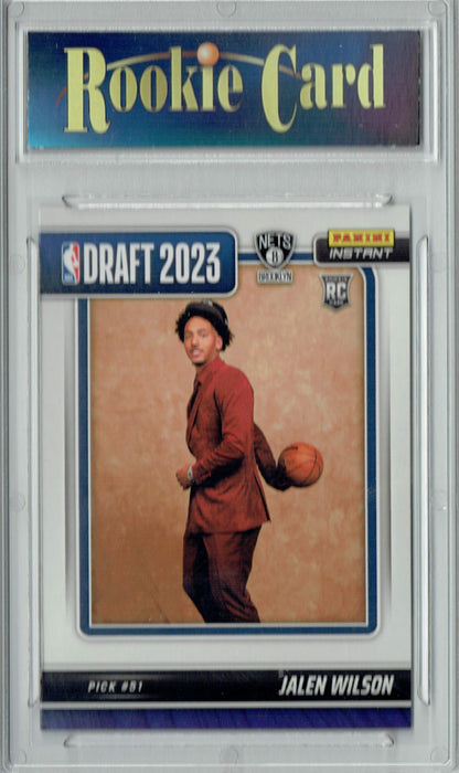 Certified Mint+ Jalen Wilson 2023 Panini Instant #DN-28 NBA Draft Night Rookie Card