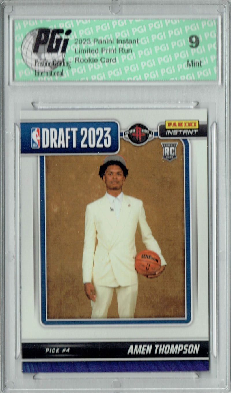 PGI 9 Amen Thompson 2023 Panini Instant #DN-4 NBA Draft Rookie Card