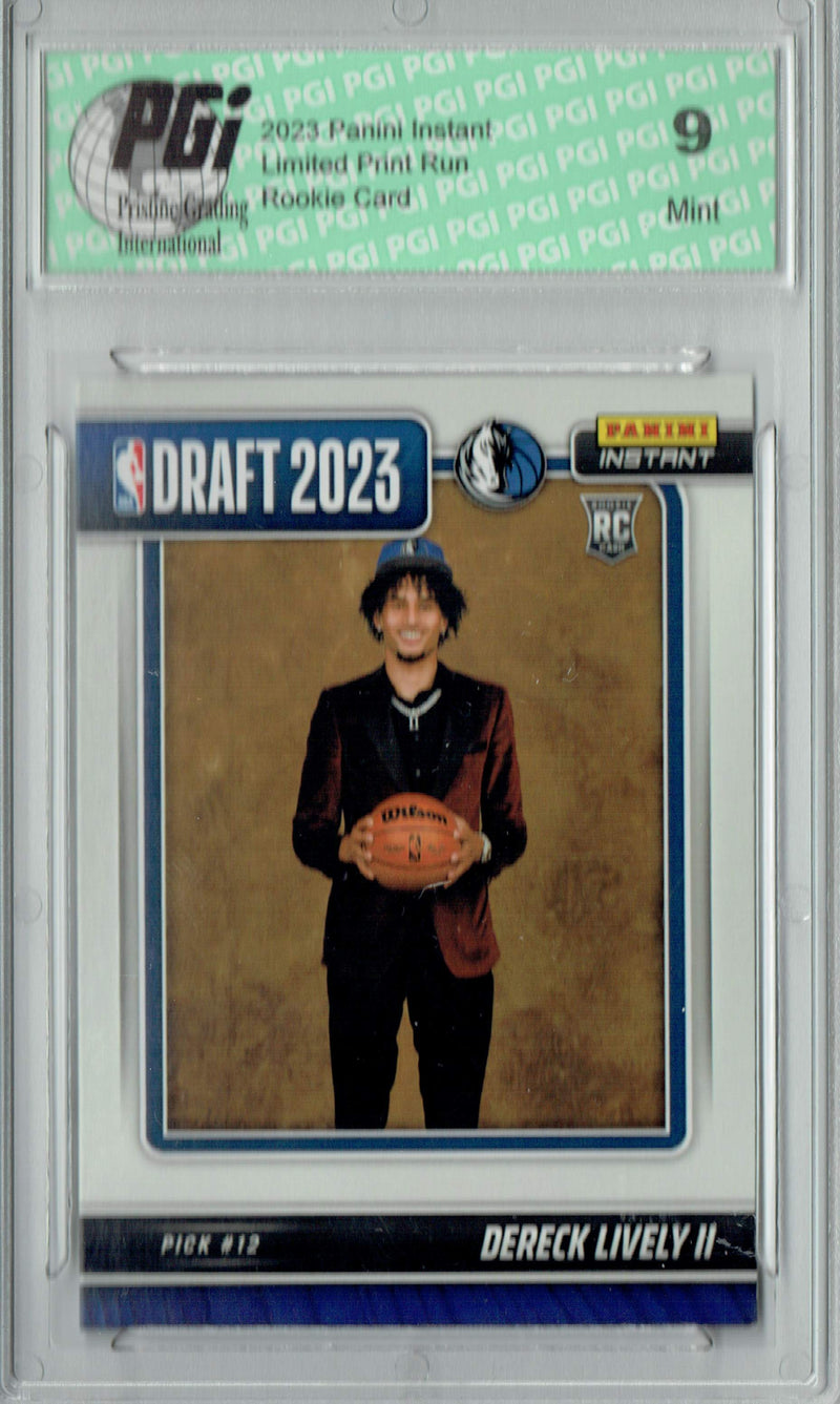 PGI 9 Dereck Lively II 2023 Panini Instant #DN-9 NBA Draft Rookie Card