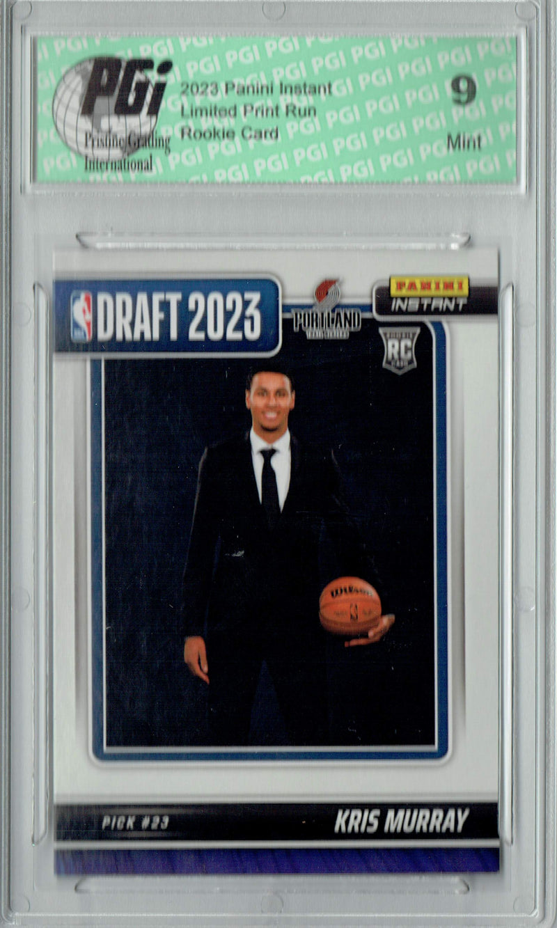 PGI 9 Kris Murray 2023 Panini Instant #DN-20 NBA Draft Rookie Card
