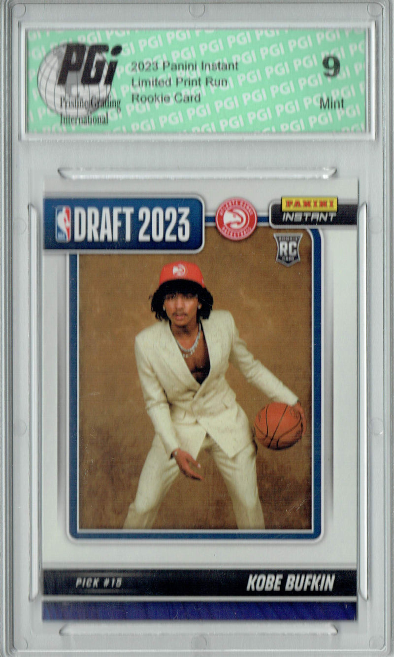 PGI 9 Kobe Bufkin 2023 Panini Instant #DN-12 NBA Draft Rookie Card