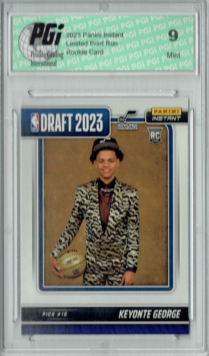 PGI 9 Keyonte George 2023 Panini Instant #DN-13 NBA Draft Rookie Card