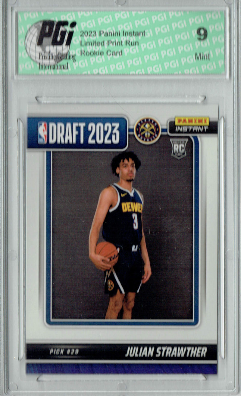 PGI 9 Julian Strawther 2023 Panini Instant #DN-25 NBA Draft Rookie Card