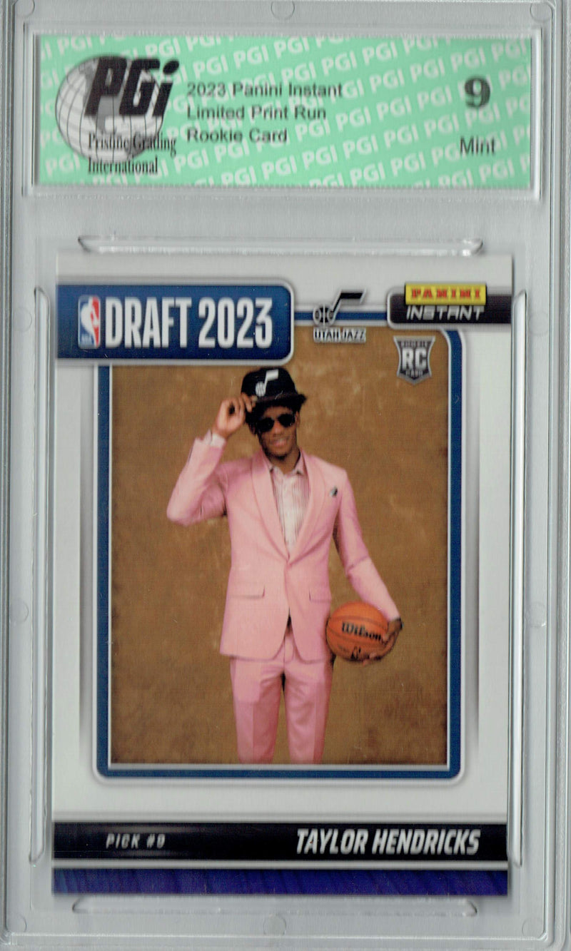 PGI 9 Taylor Hendricks 2023 Panini Instant #DN-30 NBA Draft Rookie Card