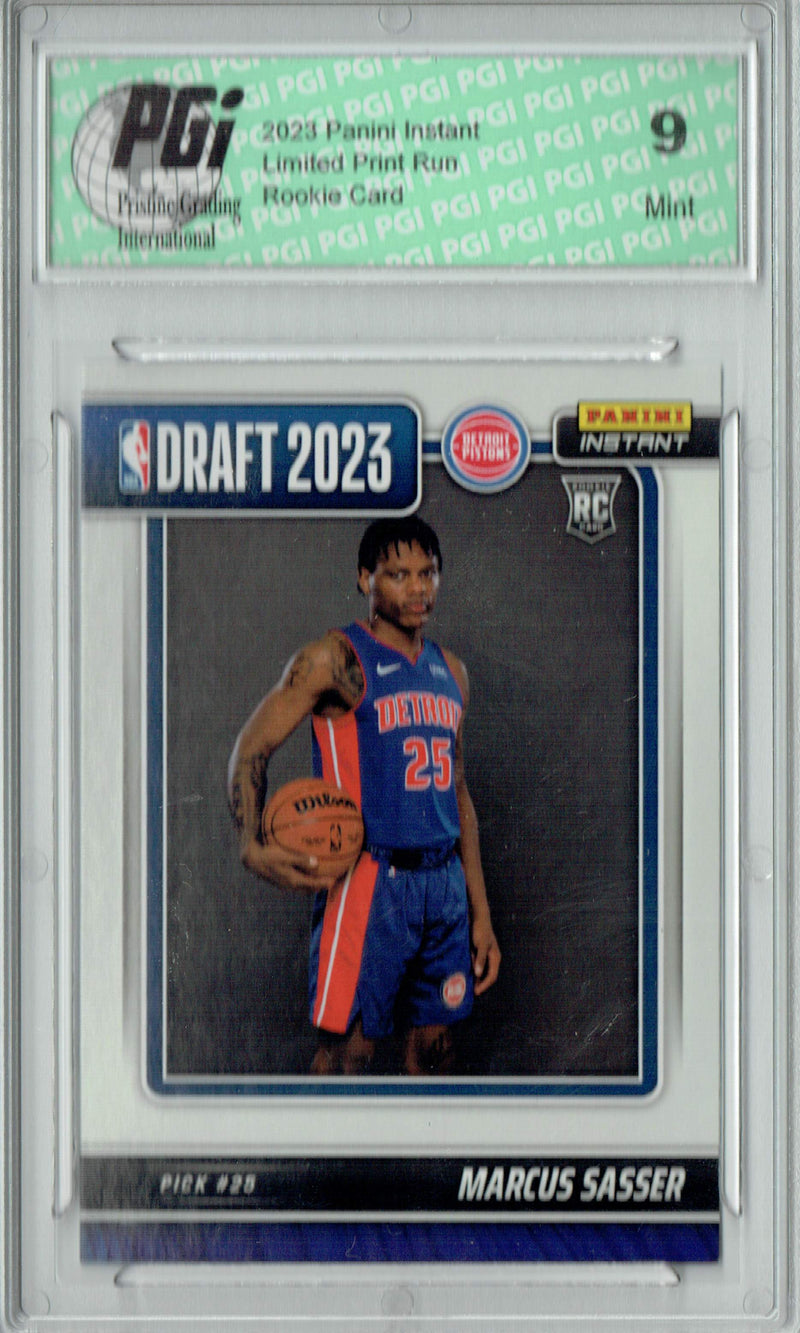 PGI 9 Marcus Sasser 2023 Panini Instant #DN-22 NBA Draft Rookie Card