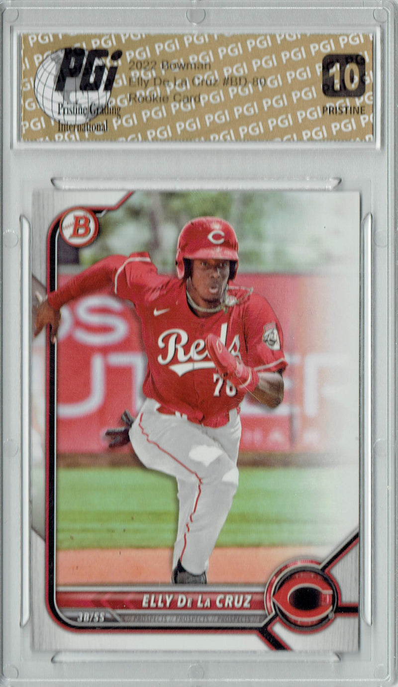 Elly De La Cruz 2022 Bowman #BD-80 PRISTINE Rookie Card PGI 10