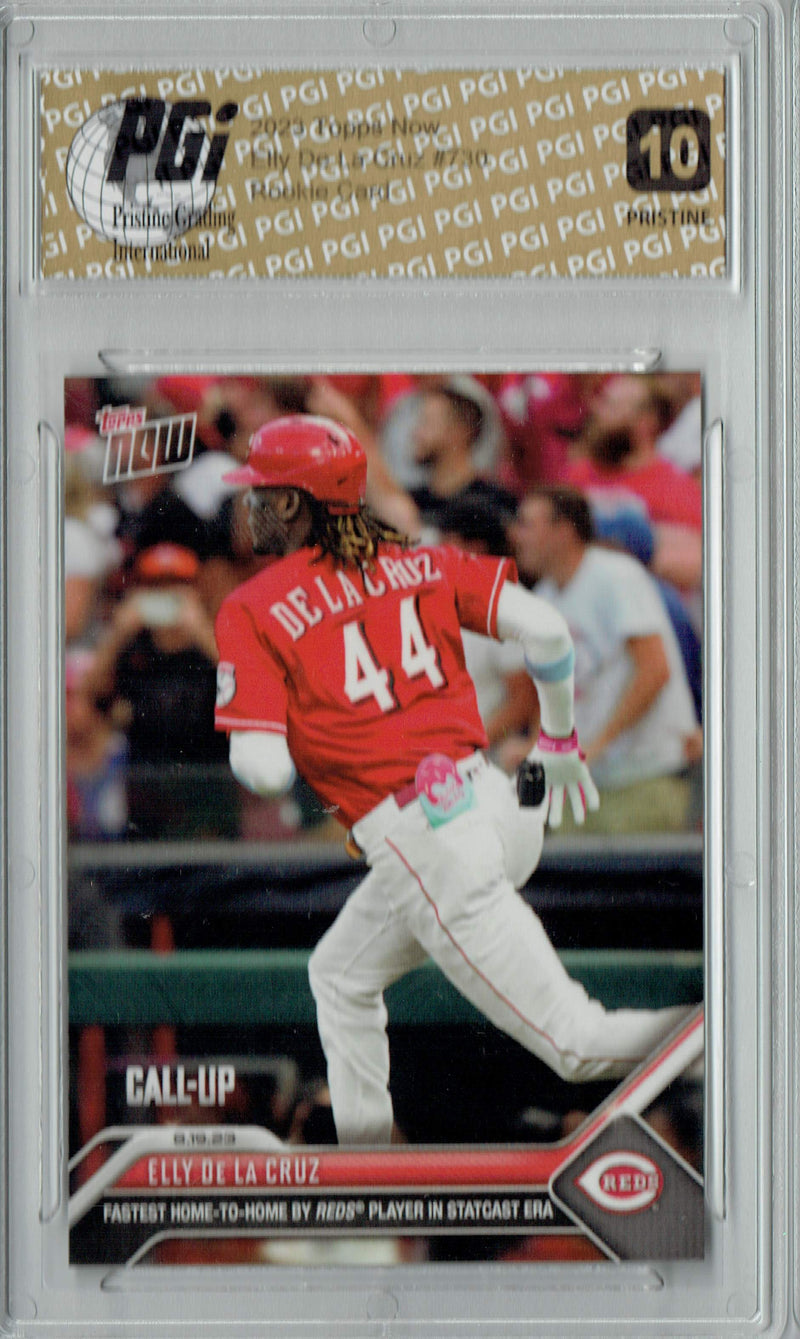 Elly De La Cruz 2023 Topps Now #730 PRISTINE Rookie Card PGI 10