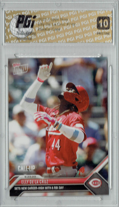 Elly De La Cruz 2023 Topps Now #749 PRISTINE Rookie Card PGI 10
