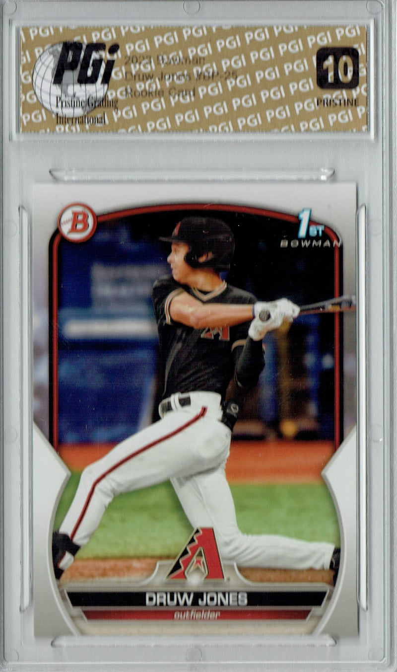 Druw Jones 2023 Bowman #BP-25 PRISTINE Rookie Card PGI 10