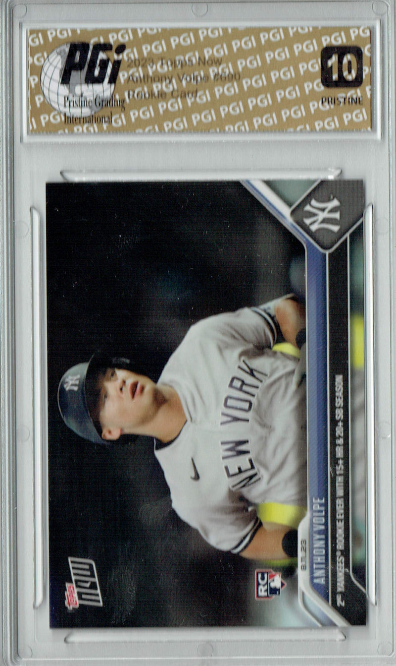 Anthony Volpe 2023 Topps Now #690 PRISTINE Rookie Card PGI 10