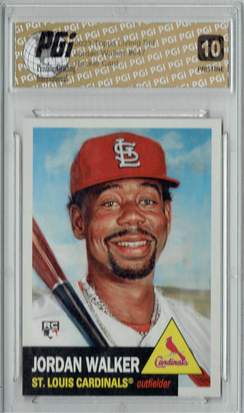Jordan Walker 2023 Topps Living Set #647 PRISTINE Rookie Card PGI 10