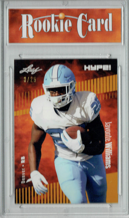 Certified Mint+ Javonte Williams 2022 Leaf HYPE! #65 Gold Short Print, Only 25 Ever Made Rookie Card