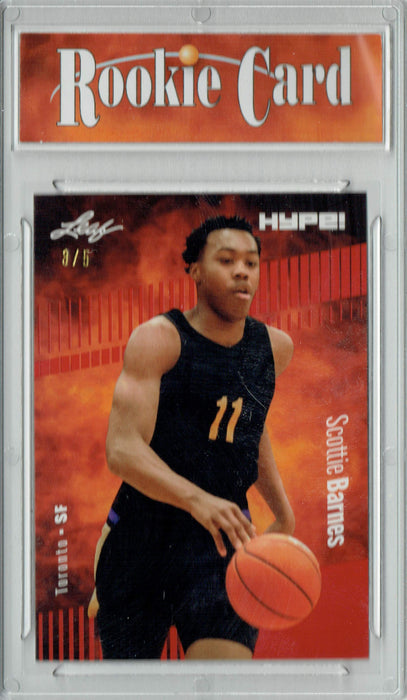 Certified Mint+ Scottie Barnes 2022 Leaf HYPE! #75 Red Short Print Only 5 Ever Made Rookie Card