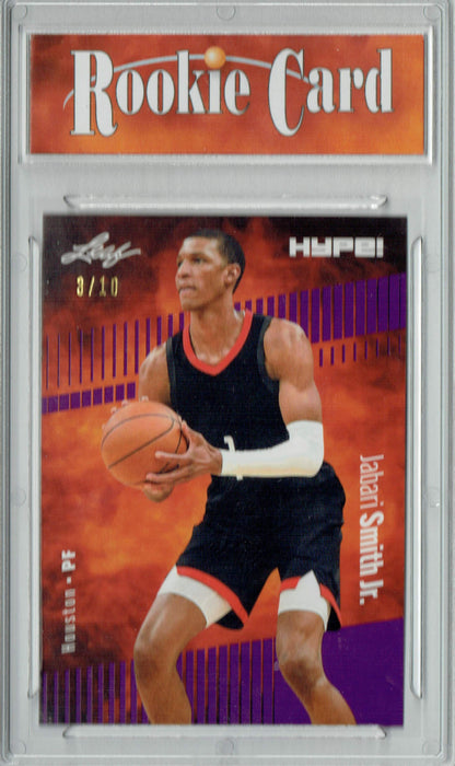 Certified Mint+ Jabari Smith Jr. 2022 Leaf HYPE! #76 Purple Short Print Only 10 Ever Made Rookie Card