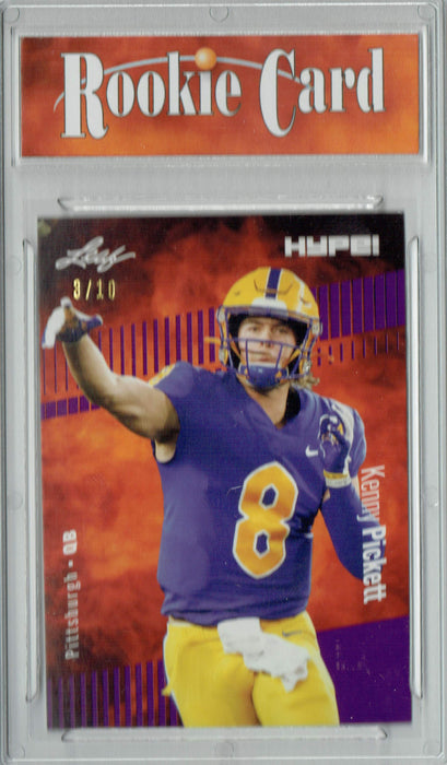 Certified Mint+ Kenny Pickett 2022 Leaf HYPE! #79 Purple Short Print Only 10 Ever Made Rookie Card