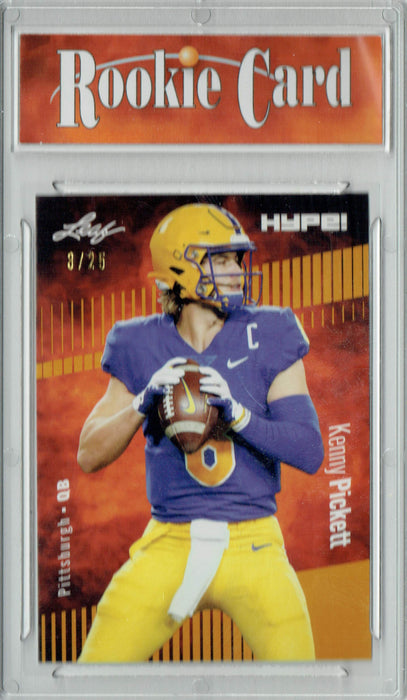 Certified Mint+ Kenny Pickett 2022 Leaf HYPE! #79A Gold Short Print, Only 25 Ever Made Rookie Card