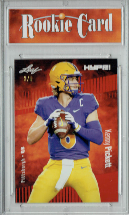 Certified Mint+ Kenny Pickett 2022 Leaf HYPE! #79A Red Short Print Only 5 Ever Made Rookie Card
