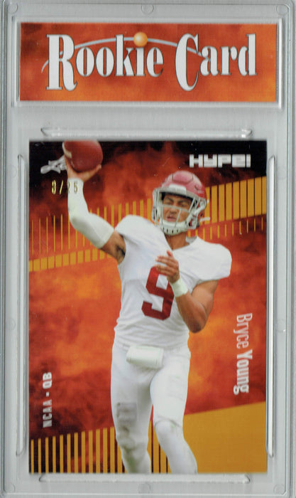 Certified Mint+ Bryce Young 2022 Leaf HYPE! #80A Gold Short Print, Only 25 Ever Made Rookie Card