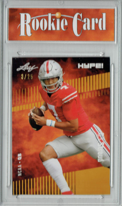 Certified Mint+ C.J. Stroud 2022 Leaf HYPE! #81A Gold Short Print, Only 25 Ever Made Rookie Card