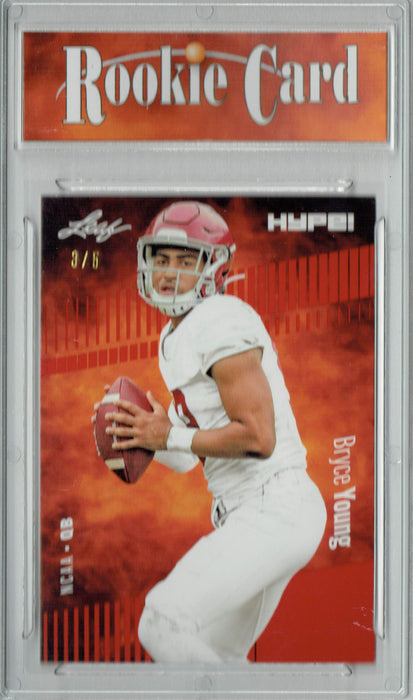 Certified Mint+ Bryce Young 2022 Leaf HYPE! #80 Red Short Print Only 5 Ever Made Rookie Card