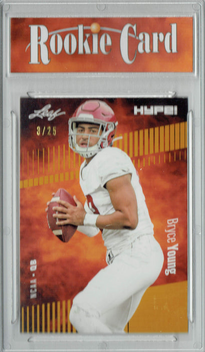 Certified Mint+ Bryce Young 2022 Leaf HYPE! #80 Gold Short Print, Only 25 Ever Made Rookie Card