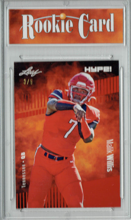 Certified Mint+ Malik Willis 2022 Leaf HYPE! #83 Red Short Print Only 5 Ever Made Rookie Card