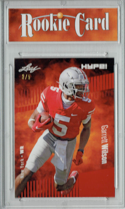 Certified Mint+ Garrett Wilson 2022 Leaf HYPE! #86 Red Short Print Only 5 Ever Made Rookie Card