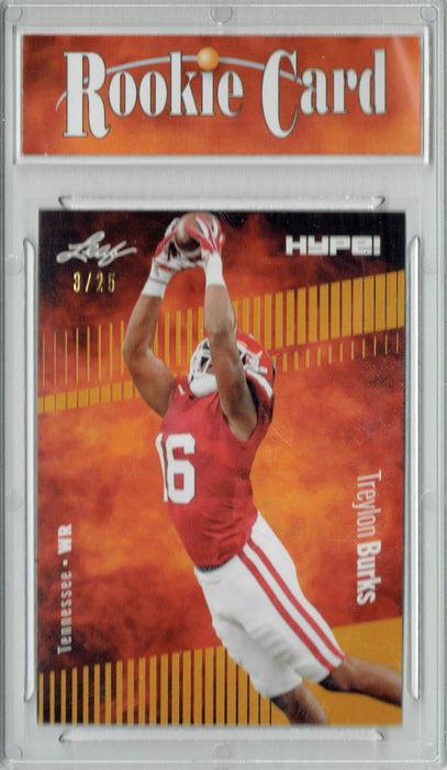 Certified Mint+ Treylon Burks 2022 Leaf HYPE! #89 Gold Short Print, Only 25 Ever Made Rookie Card