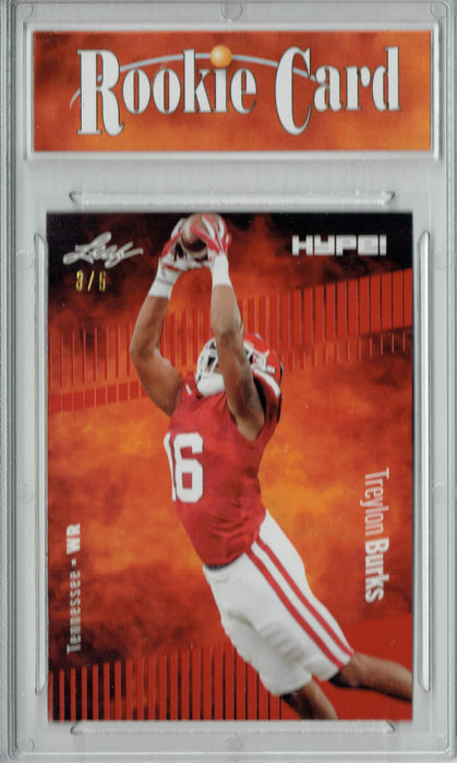 Certified Mint+ Treylon Burks 2022 Leaf HYPE! #89 Red Short Print Only 5 Ever Made Rookie Card