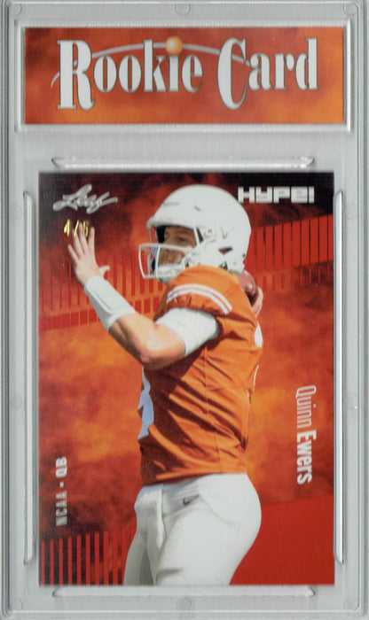 Certified Mint+ Quinn Ewers 2022 Leaf HYPE! #91 Red Short Print Only 5 Ever Made Rookie Card