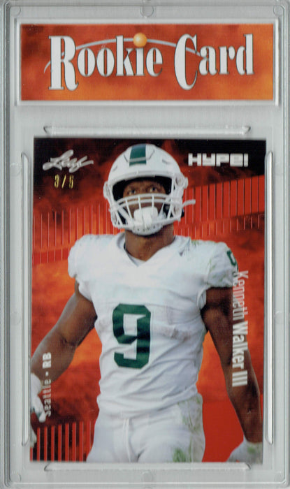 Certified Mint+ Kenneth Walker III 2022 Leaf HYPE! #98 Red Short Print Only 5 Ever Made Rookie Card