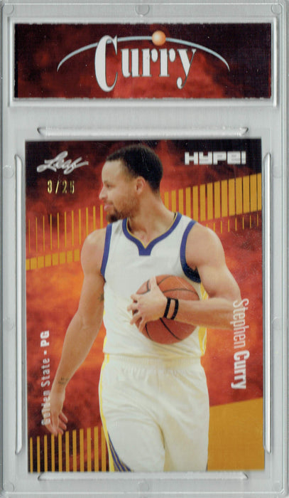 Certified Mint+ Stephen Curry 2022 Leaf HYPE! #92 Gold Short Print, Only 25 Ever Made Rookie Card