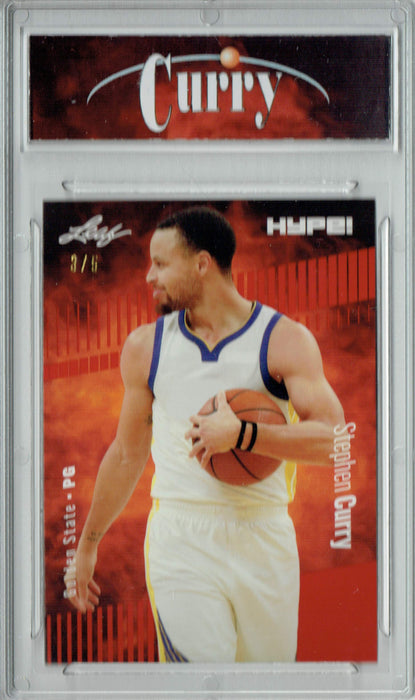 Certified Mint+ Stephen Curry 2022 Leaf HYPE! #92 Red Short Print Only 5 Ever Made Rookie Card