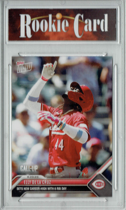 Certified Mint+ Elly De La Cruz 2023 Topps Now #749 Career High 6 RBI Day Rookie Card