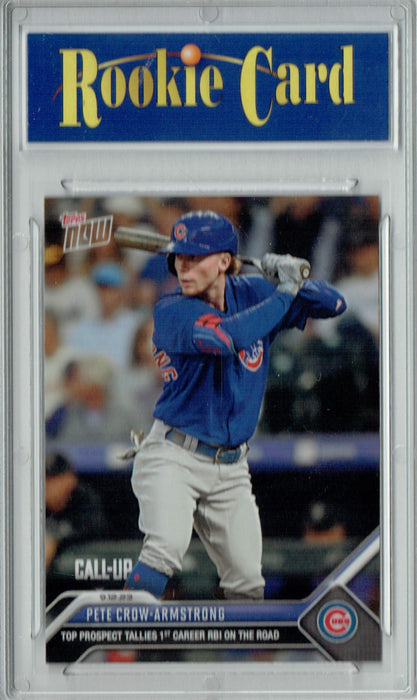 Certified Mint+ Pete Crow-Armstrong 2023 Topps Now #859 1st Career RBI! Rookie Card