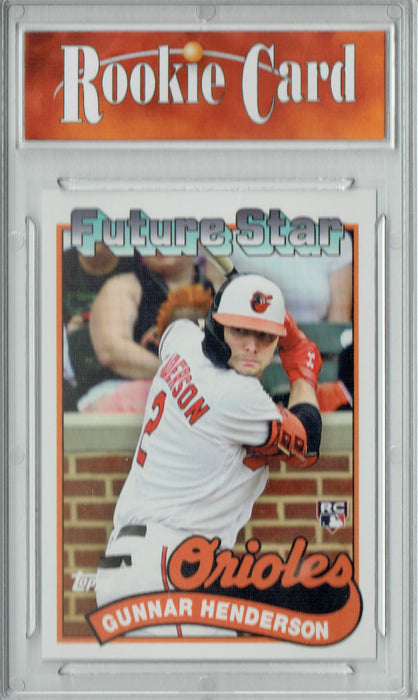 Certified Mint+ Gunnar Henderson 2023 Topps #107 Future Star Throwback SP Rookie Card