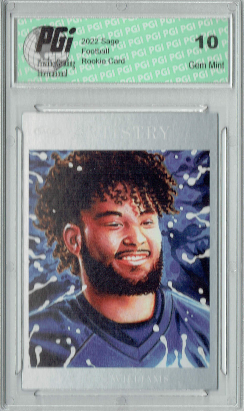 Kyren Williams 2022 Sage Artistry #102 Silver Rams Rookie Card PGI 10
