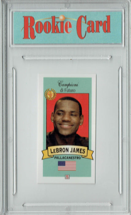 Certified Mint+ Lebron James 2003 Campioni Di Futuro #5 Rare Red Back Rookie Card