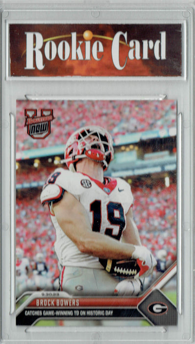 Certified Mint+ Brock Browers 2023 Bowman University Now #11 Game Winning TD Rookie Card