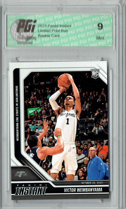 PGI 9 Victor Wembanyama 2023 Panini Instant #5 Wemby Era Starts! Rookie Card PGI 10