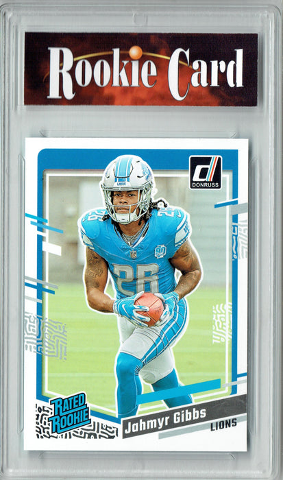 Certified Mint+ Jahmyr Gibbs 2023 Donruss Football #331 Rated Rookie Card