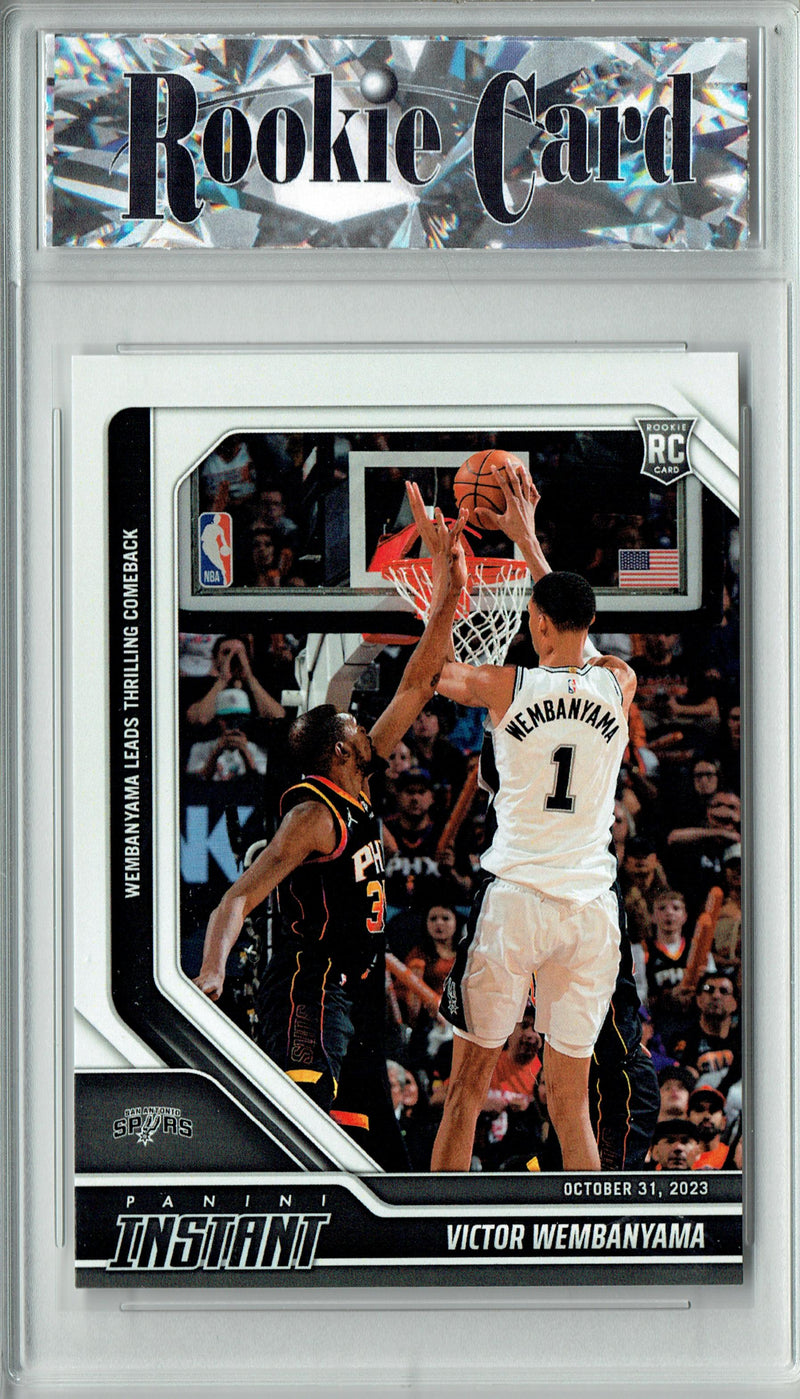 Certified Mint+ Victor Wembanyama 2023 Instant #26 Wemby Leads Thrilling Comeback! Rookie Card
