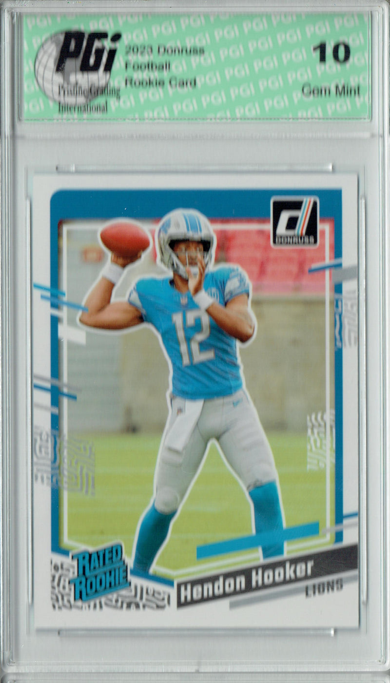 Hendon Hooker 2023 Donruss Football #329 Rated Rookie Card PGI 10