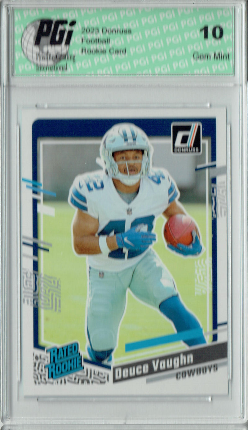 Deuce Vaughn 2023 Donruss Football #32 Rated Rookie Card PGI 10