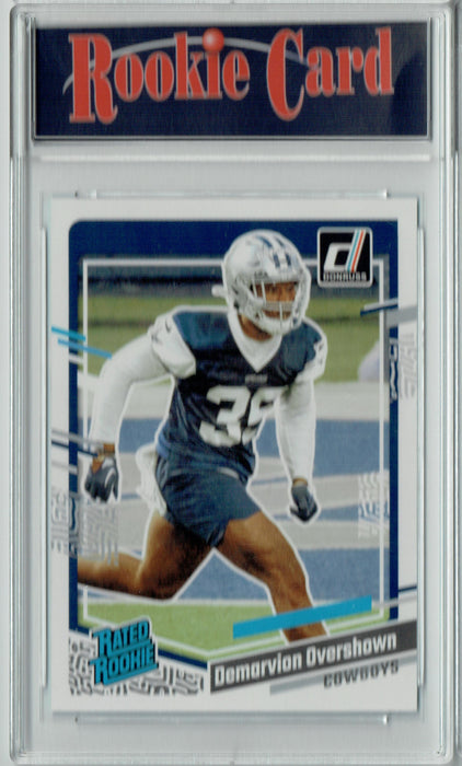 Certified Mint+ Demarvion Overshown 2023 Donruss Football #323 Rated Rookie Card